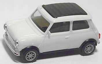 Foto 1:87 Austin Mini Cooper mit Rolldach (geschlossen) weiß, Dach schwarz herpa 022064