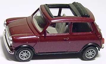 Foto 1:87 Austin Mini Cooper mit Rolldach (offen) dunkelviolet-met. herpa
