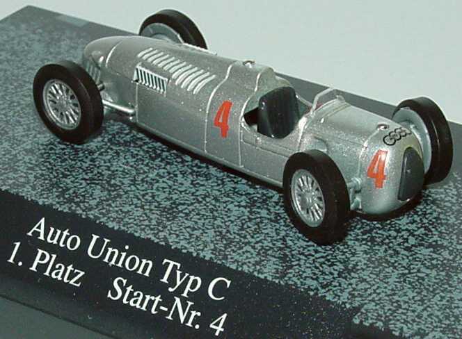 Foto 1:87 Auto-Union Typ C (1936) Nr.4, Bernd Rosemeyer (Großer Preis von Deutschland, Nürburgring 14.6.1936, 1. Platz) Busch 46903