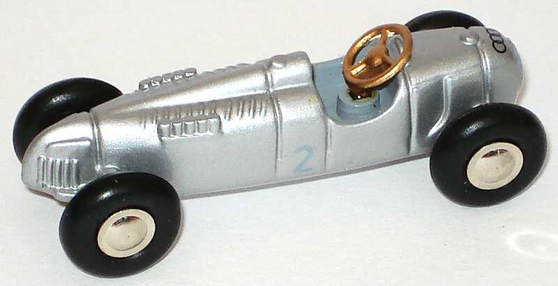Foto 1:87 Auto-Union Typ C (1936) silber-met. Nr.2 Schuco Piccolo 1361