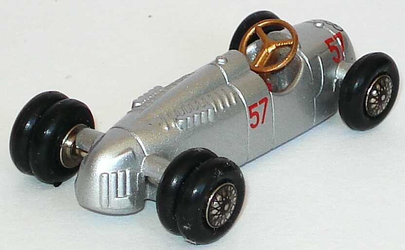 Foto 1:87 Auto-Union Typ C (1937) silber-met. Nr.57, Hans Stuck Shelsley-Walsh-Bergrennen 1937 Schuco Piccolo 01362
