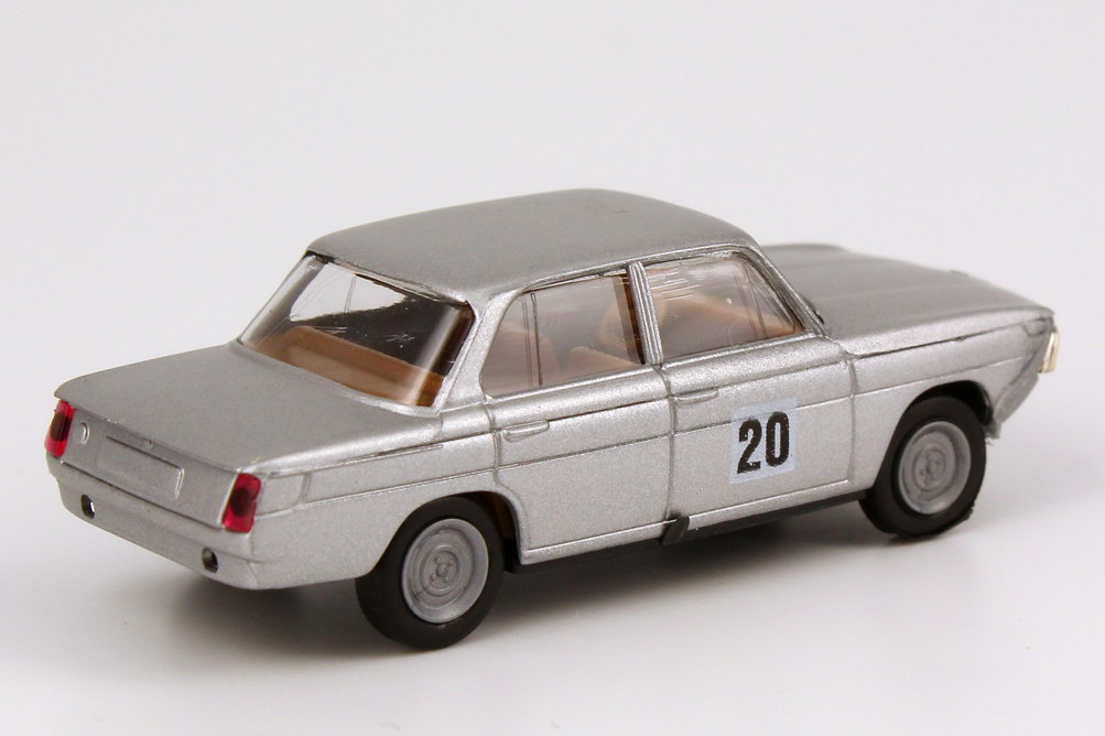 Foto 1:87 BMW 1800 TISA DRMfT 1965 polar-silber-met. Nr.20, Hubert Hahne Brekina 2242