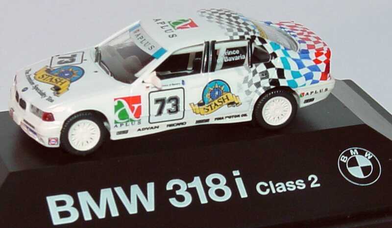 Foto 1:87 BMW 318i (E36) JTCC Schnitzer Nr. 73, Leop. Prinz v. Bayern Werbemodell herpa 80419420604
