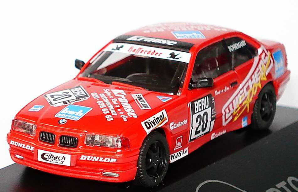 Foto 1:87 BMW 320i Coupé (E36) DTC ´97 Krause, Wiechers Nr.20, Schiemann herpa 037310