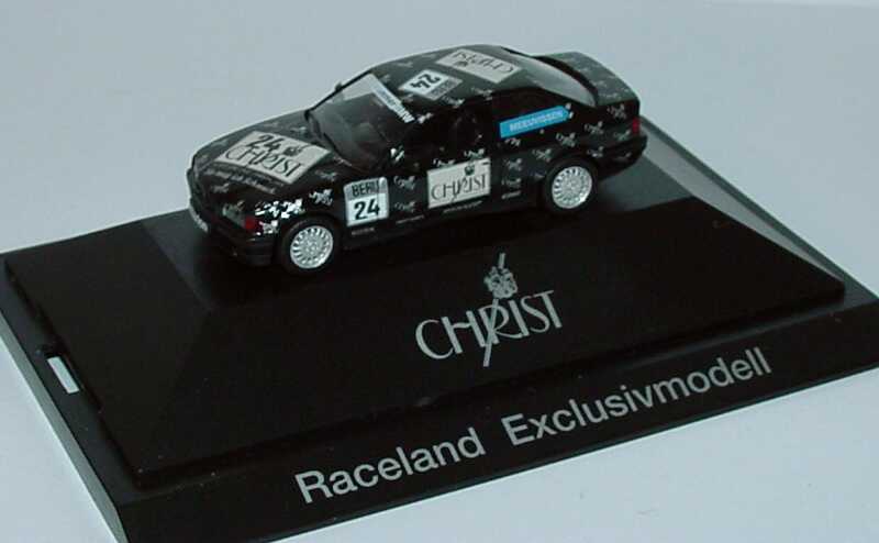 Foto 1:87 BMW 320i Coupé (E36) DTT 1992 Hammer, Christ Nr.24, Meeuvissen (Raceland-Exclusivmodell) herpa
