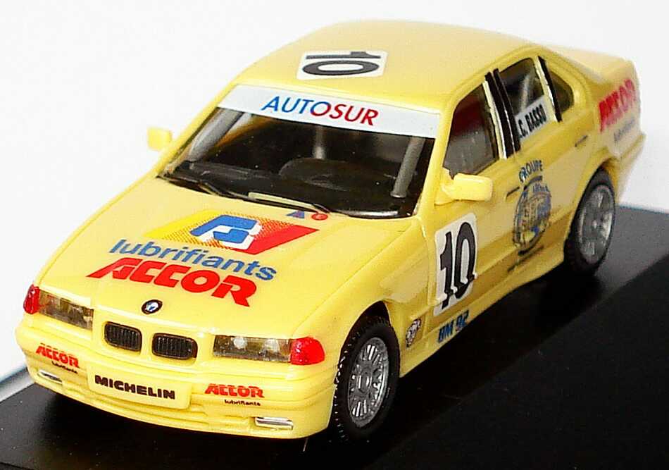 Foto 1:87 BMW 320i E36 FSTC 1993 Accor Nr.10 Jean-Claude Basso - herpa 088008