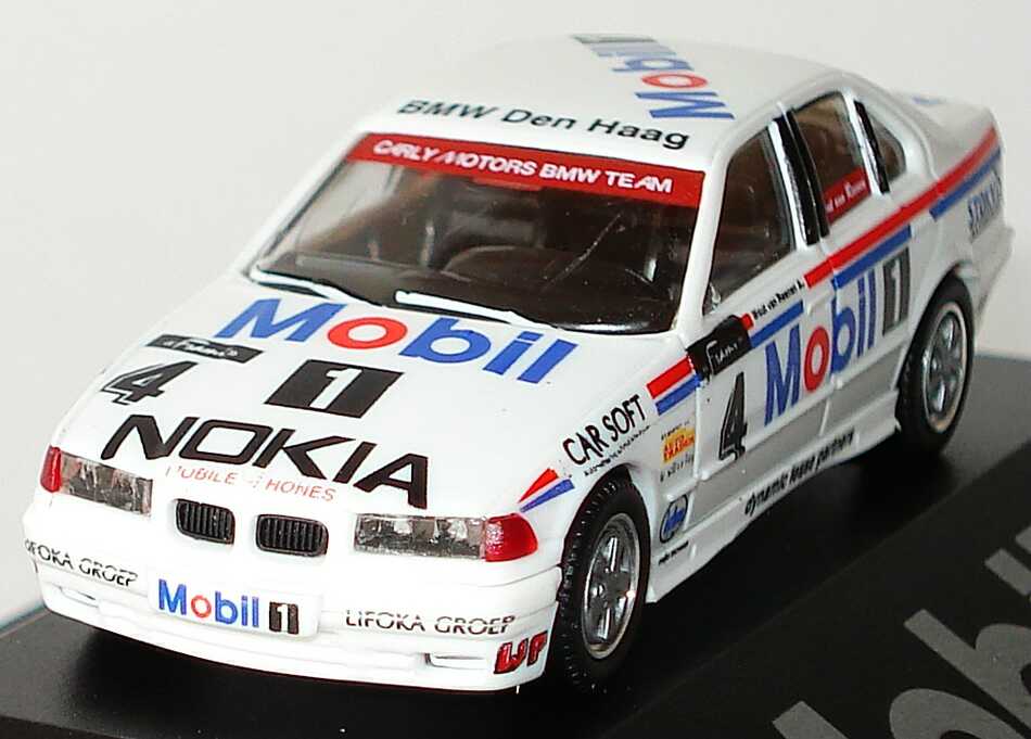 Foto 1:87 BMW 320i (E36) DSC Carly Motors, Mobil 1 Nr.4, Wout van Reenen (de Kleine) herpa