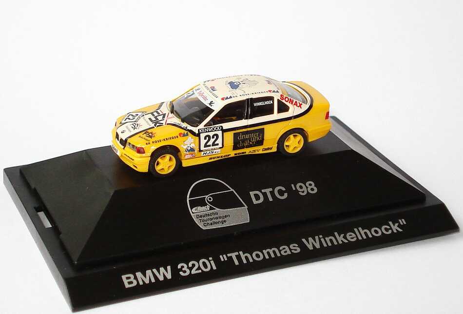 Foto 1:87 BMW 320i E36 DTC 98 Brinkmann FSK Nr.22 Thomas Winkelhock - herpa 037501