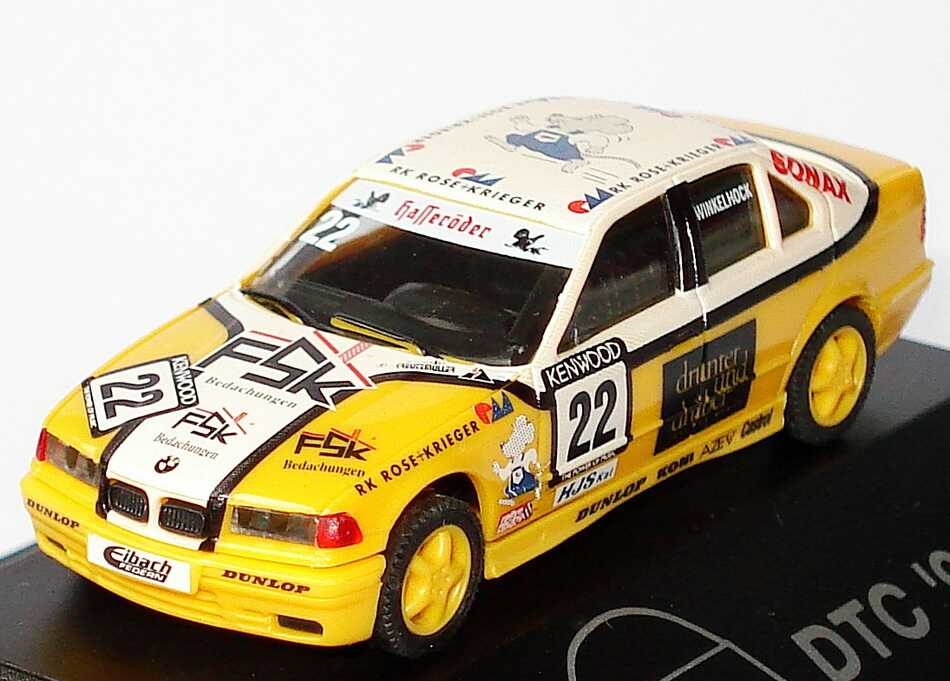 Foto 1:87 BMW 320i E36 DTC 98 Brinkmann FSK Nr.22 Thomas Winkelhock - herpa 037501