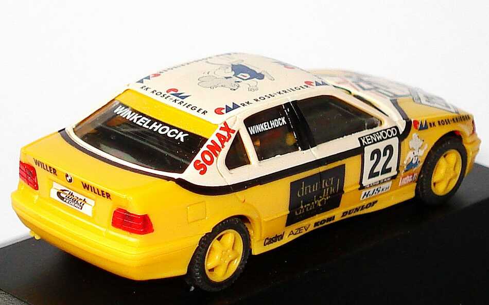Foto 1:87 BMW 320i E36 DTC 98 Brinkmann FSK Nr.22 Thomas Winkelhock - herpa 037501