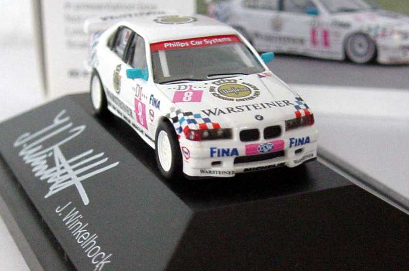 BMW 320i Racing N°8 STW 1998 Winkelhock, UT Models 1/18, Miniature Blanche
