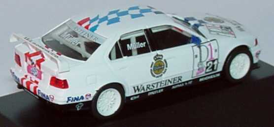 Foto 1:87 BMW 320i (E36) STW 1996 Bigazzi, Warsteiner Nr.21, Jörg Müller Werbemodell herpa 80419421439