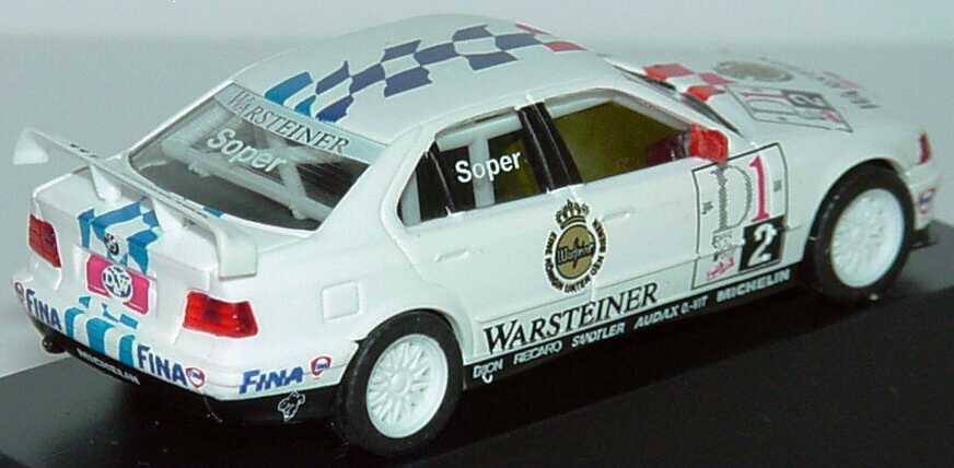 Foto 1:87 BMW 320i (E36) STW 1996 Bigazzi, Warsteiner Nr.2, Soper Werbemodell herpa 80419421437
