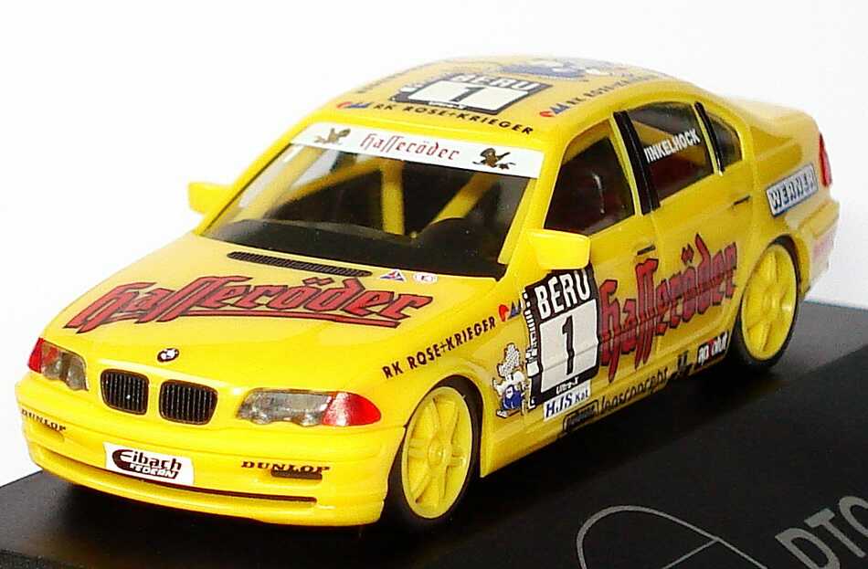 Foto 1:87 BMW 320i (E46) DTC ´99 Wiechers, Hasseröder Nr.1, Winkelhock herpa 037808