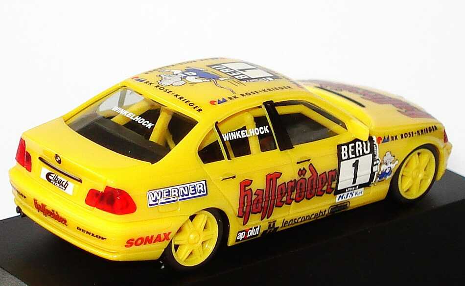 Foto 1:87 BMW 320i (E46) DTC ´99 Wiechers, Hasseröder Nr.1, Winkelhock herpa 037808