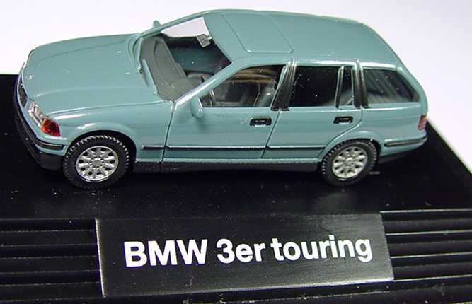 Foto 1:87 BMW 320i touring mintgrau Werbemodell Wiking 80419419971