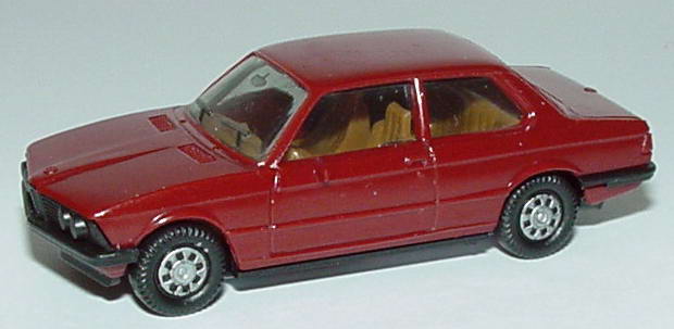 Foto 1:87 BMW 3er 323i (E21) weinrot (alte Räder) herpa 2006