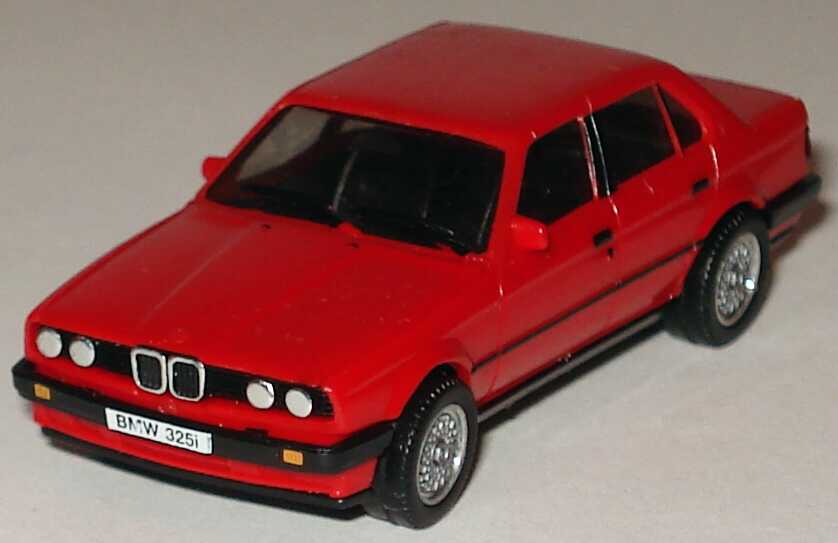 Foto 1:87 BMW 325i 4türig (E30) rot, mit BBS-Felgen herpa