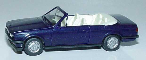 Foto 1:87 BMW 325i Cabrio (E30) dunkelblau-met. herpa 030595