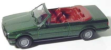 Foto 1:87 BMW 325i Cabrio (E30) dunkelgrün-met. (IA rot) herpa 3059