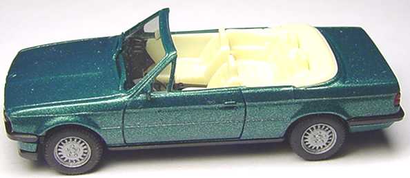 Foto 1:87 BMW 325i Cabrio (E30) lagunengrün-met. (IA cremeweiß) herpa 3059