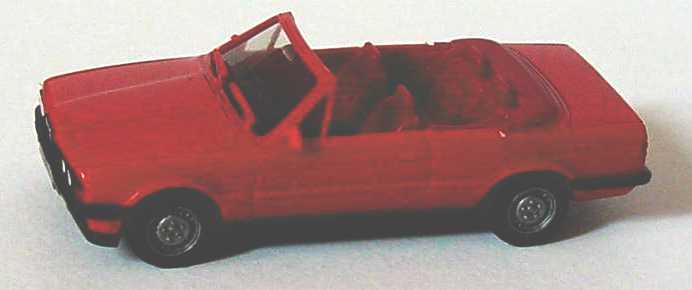 Foto 1:87 BMW 325i Cabrio (E30) rot (IA rot) herpa 2059