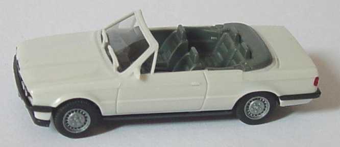 Foto 1:87 BMW 325i Cabrio (E30) weiß (IA grau) herpa 2059