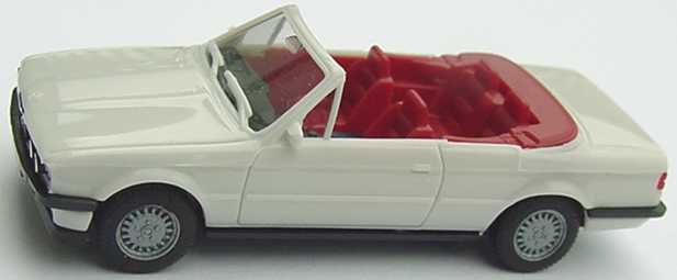Foto 1:87 BMW 3er 325i Cabrio E30 weiß IA rot - herpa 2059