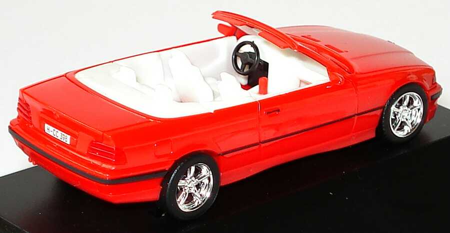 Foto 1:87 BMW 325i Cabrio (E36) rot mit Softtop HCC Exclusivmodell 1998 herpa