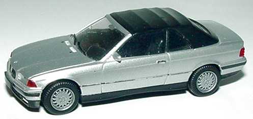 Foto 1:87 BMW 325i Cabrio (E36) silber-met. mit Softtop schwarz herpa 031790