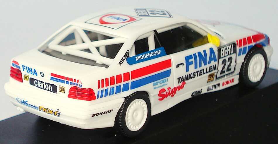Foto 1:87 BMW 325i Coupé (E36) Fina, Schneider Motorport Nr.22, Middendorf (Fina) herpa