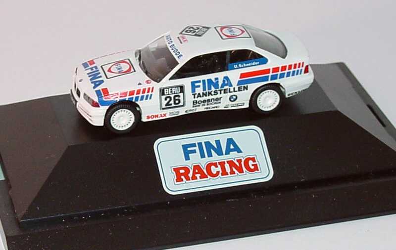 Foto 1:87 BMW 325i Coupé (E36) Fina, Auto Budde Nr.26, U. Schneider (Fina Racing) herpa