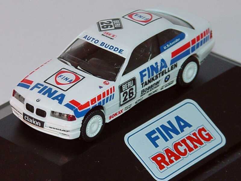 Foto 1:87 BMW 325i Coupé (E36) Fina, Auto Budde Nr.26, U. Schneider (Fina Racing) herpa