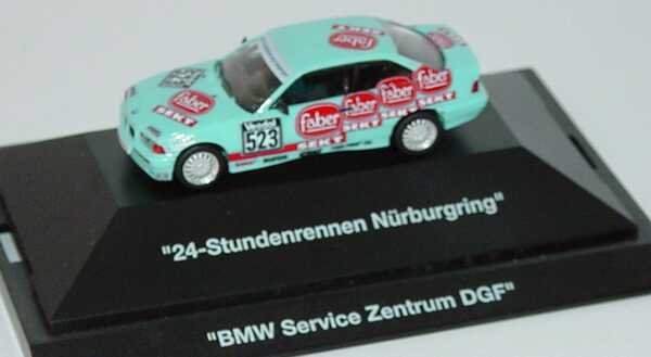 Foto 1:87 BMW 325i Coupé (E36) Veedol Langstrecken-Cup, Nürburgring Udo Schneider Motorsport, Faber Sekt Nr. 523 herpa