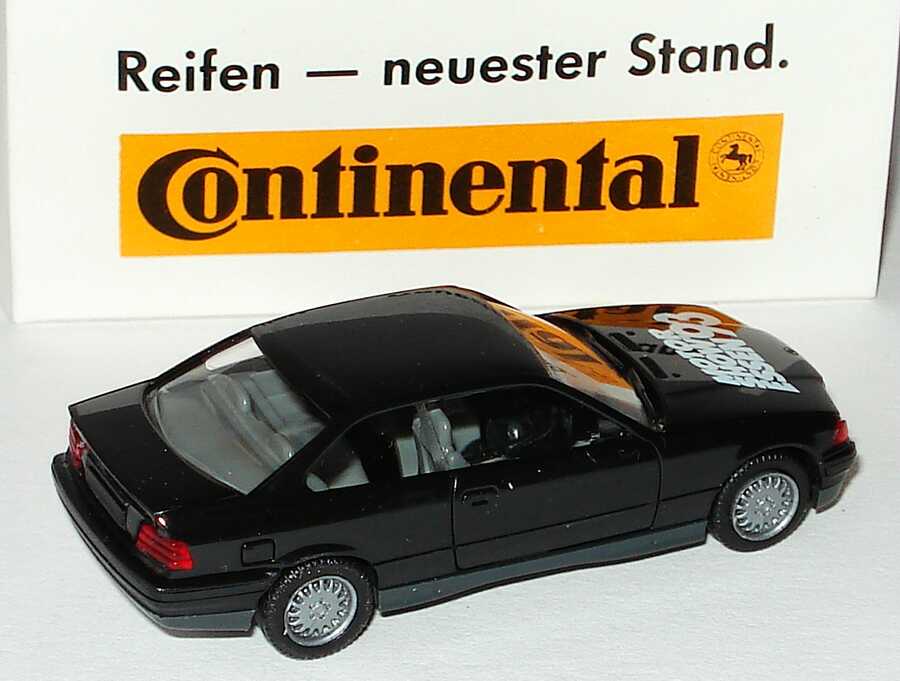 Foto 1:87 BMW 325i Coupé (E36) schwarz Motorshow Essen ´93, Continental herpa