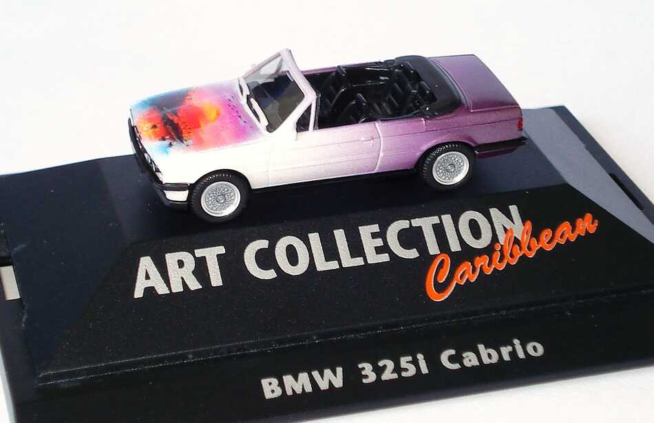 Foto 1:87 BMW 325i (E30) Cabrio Caribbean herpa