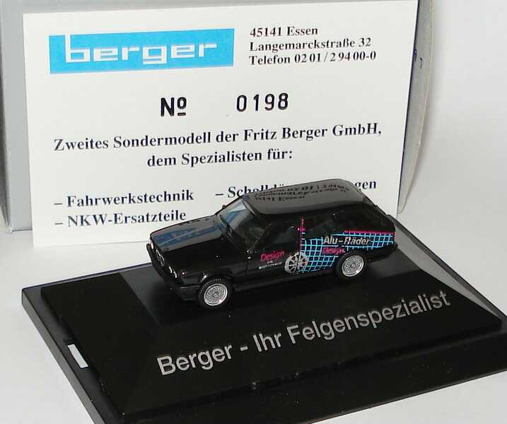 Foto 1:87 BMW 325i (E30) touring Berger - Ihr Felgenspezialist herpa