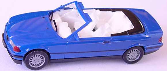 Foto 1:87 BMW 325i (E36) Cabrio blau herpa 021388