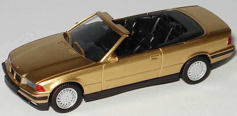 Foto 1:87 BMW 325i (E36) Cabrio gold-met. herpa 031387