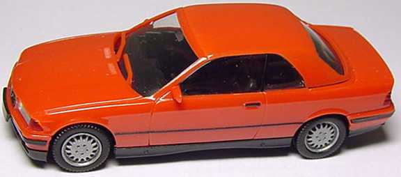 Foto 1:87 BMW 325i (E36) Cabrio mit Hardtop rot herpa 022071