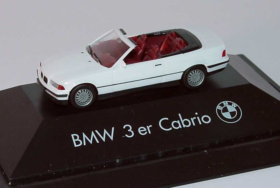 Foto 1:87 BMW 325i (E36) Cabrio weiß Werbemodell herpa 80419419969