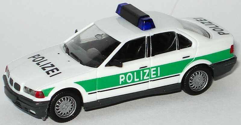 Foto 1:87 BMW 325i (E36) Polizei mit Anhängerkupplung herpa 042482