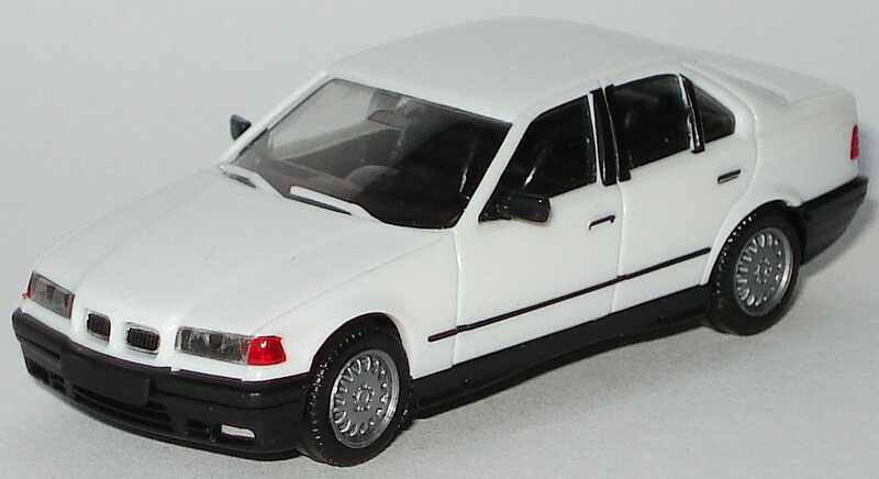 Foto 1:87 BMW 325i (E36) weiß (mit Chromniere) herpa 021036