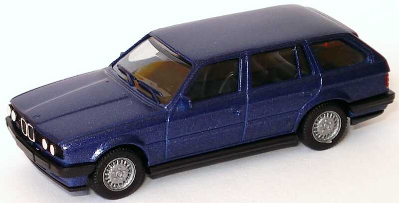 Foto 1:87 BMW 325i touring (E30) blau-met. herpa 3063