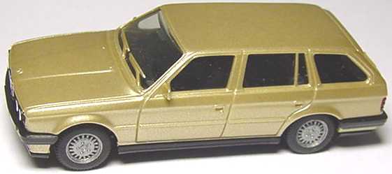 Foto 1:87 BMW 325i touring (E30) gold-met. herpa 030632