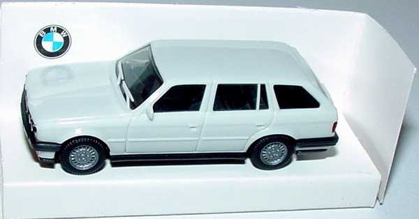 Foto 1:87 BMW 325i touring (E30) weiß Werbemodell herpa 9417822