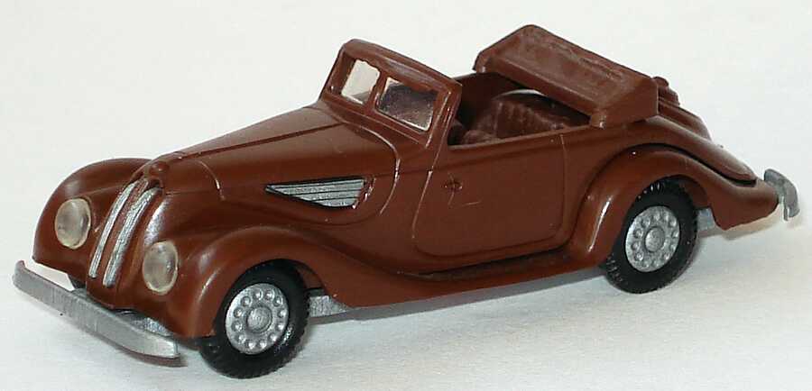 Foto 1:87 BMW 327 Cabrio schokoladenbraun Praliné