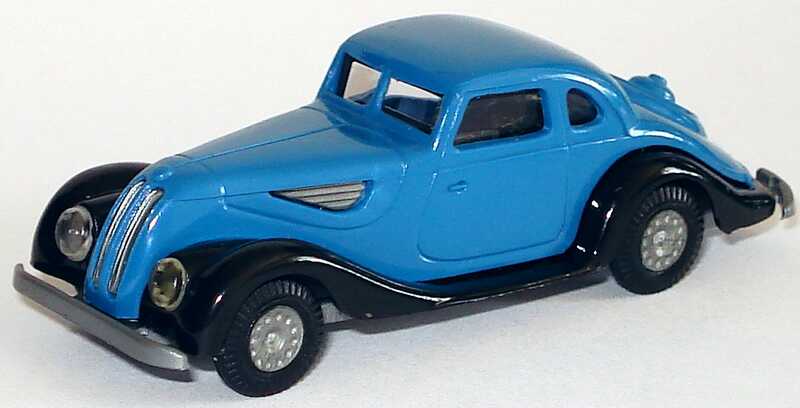 Foto 1:87 BMW 327 Coupé blau/schwarz Praliné