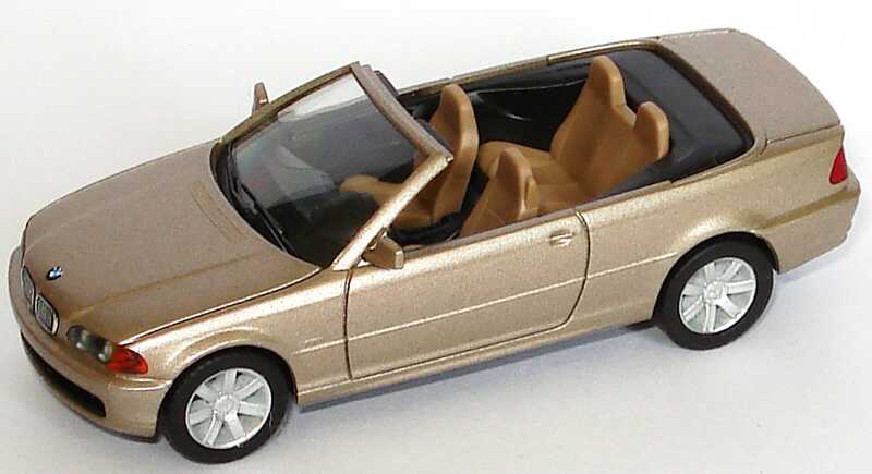 Foto 1:87 BMW 328i Cabrio (E46) sandbeige-met. (ohne Klappbox) herpa 80410009749