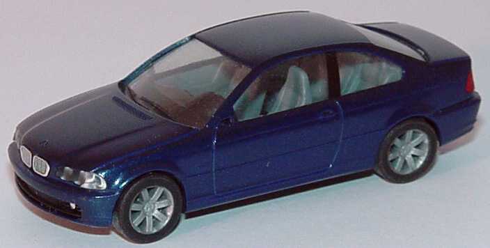 Foto 1:87 BMW 328i Coupé (E46) blaumet., weiße Blinker (Bastelware) herpa 032735